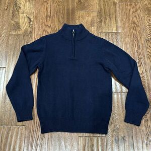 The Children’s Place Navy 1/4 Sweater. Sz 7/8